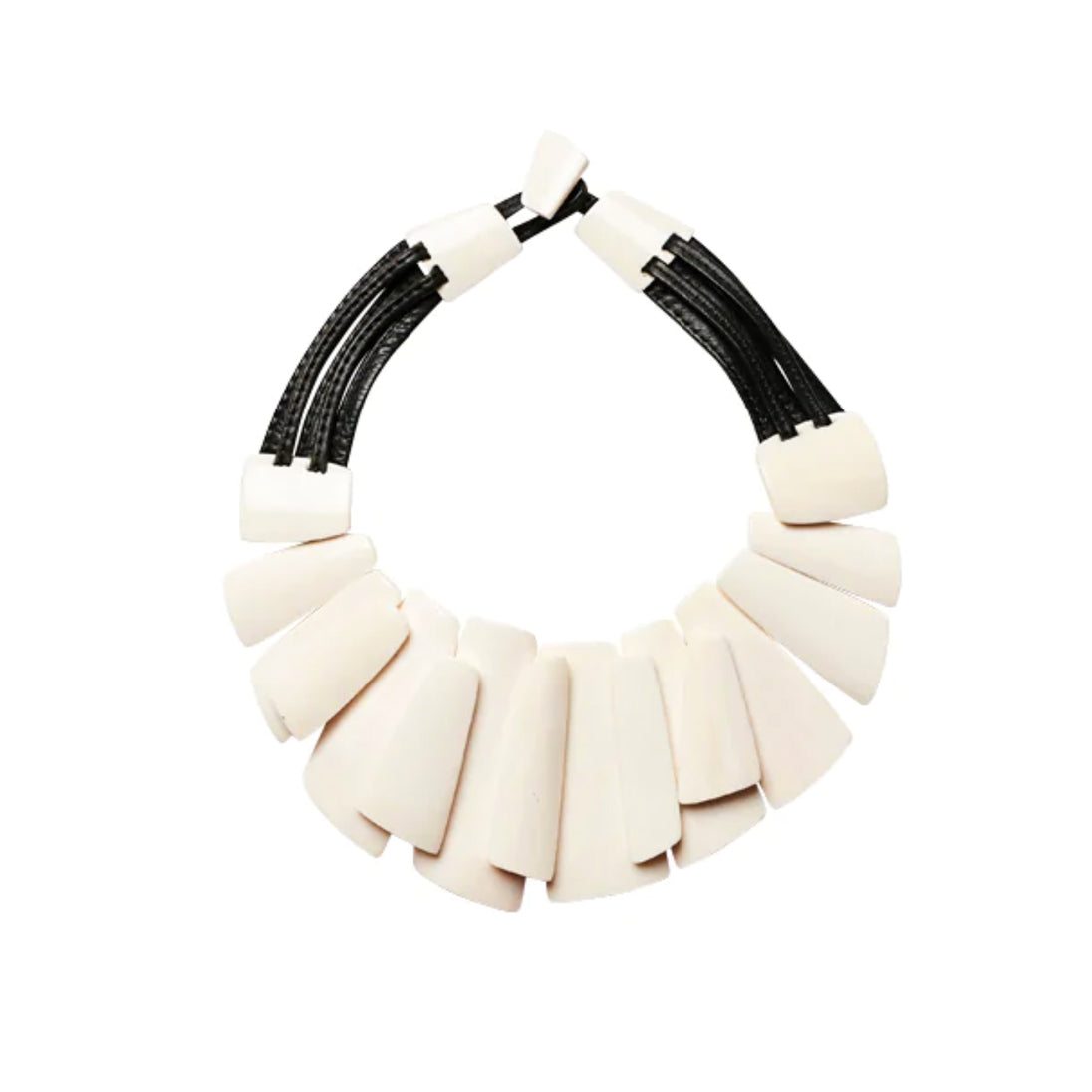 Colar Monies White Bone