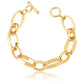 Pulseira com Elos Ovais e Fecho