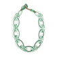Colar Chain em resina fosca verde
