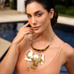 Colar Poisson metal dourado